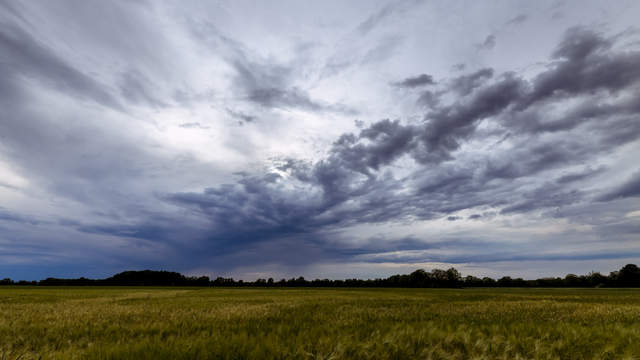 Cloudy sky in time lapse