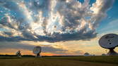 Time lapse clip - Sun Set Satellite Station