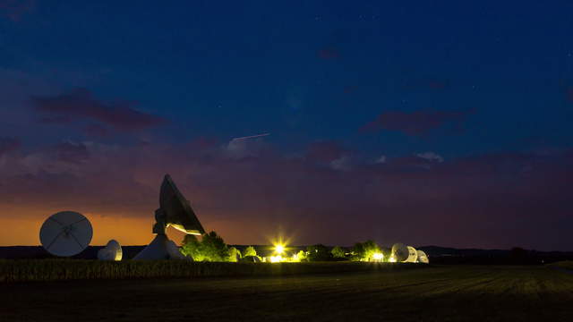 Radar Station at Night