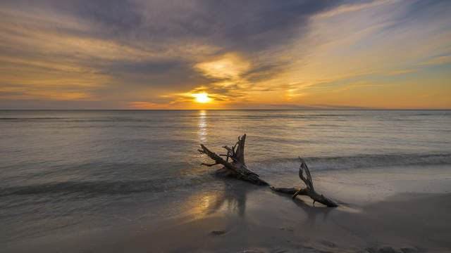 Sunset on the Darßer Weststrand