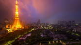 Time lapse clip - Tokyo Tower Night to Day