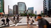 Time lapse clip - Crosswalk Tokyo