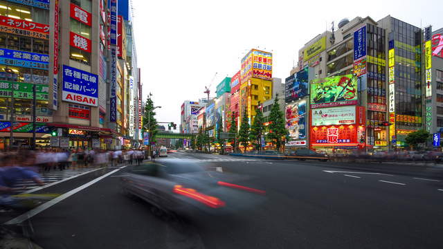 Tokyo Crossing Traffic
