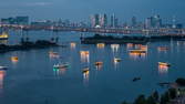 Time lapse clip - Odaiba Marine Park at Night