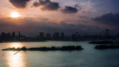 Time lapse clip - Sunset Rainbow Bridge