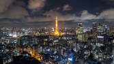 Time lapse clip - Tokyo View at Night