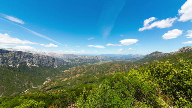 View over Mountains Sardinia