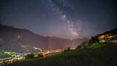 Time lapse clip - Milky Way Tyrol - Camera Tilt Pan