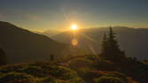 Time lapse clip - Sunrise Zillertal