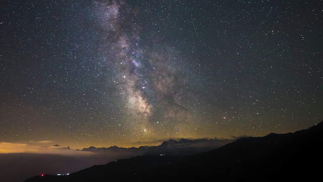 Milky Way above Zillertal - 2in1