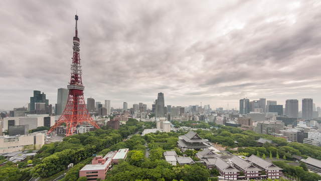 Tokyo Tower - Sunrise to Night