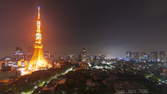 Time lapse clip - Tokyo Tower - Night to Night