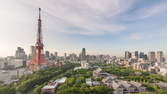Time lapse clip - Tokyo Tower - Sunset