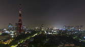Time lapse clip - Tokyo Tower - Night Dawn Day