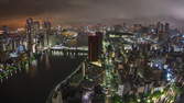 Time lapse clip - Tokyo Chuo City Sumida Night