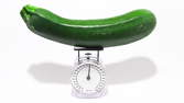 Time lapse clip - Zucchini on Scale