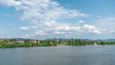Time lapse clip - Ladenburg near Heidelberg Watertower Hyperlapse Timelapse with moving clouds