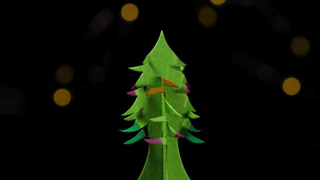 Colored Magic Tree Rotating