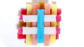 Time lapse clip - Popsicle Stack Melting - Topview