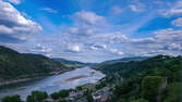 Time lapse clip - Bacharach at Rhine River statical